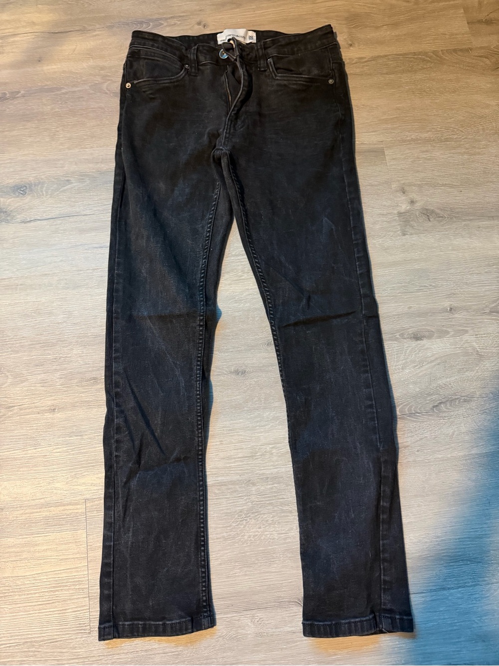 Paper Denim & Cloth Men’s Straight Black Jeans - 30x32